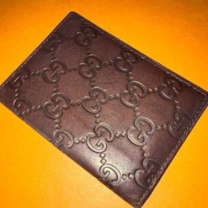 VINTAGE GUCCI Guccissima Leather Card holder